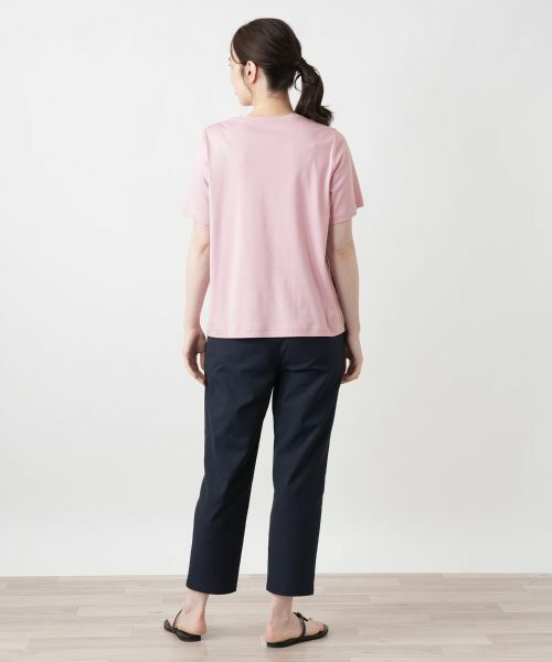 Leilian / レリアン Tシャツ | プリントクルーネックTシャツ【Leilian WHITE LABEL】 | 詳細3