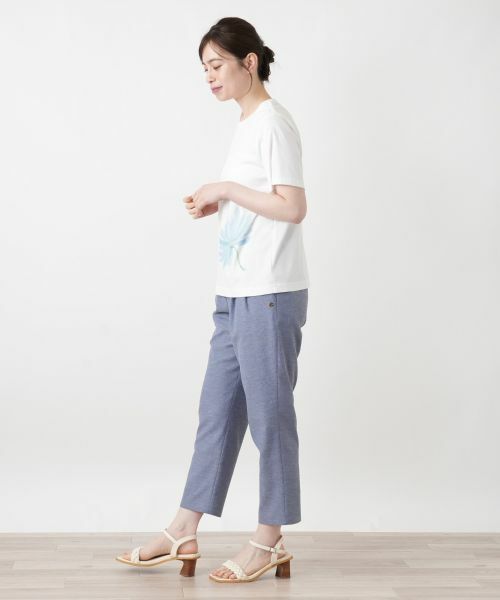 Leilian / レリアン Tシャツ | プリントクルーネックTシャツ【Leilian WHITE LABEL】 | 詳細5