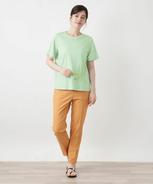 Leilian / レリアン Tシャツ | プリントクルーネックTシャツ【Leilian WHITE LABEL】 | 詳細7
