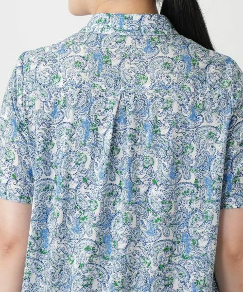 Leilian / レリアン ポロシャツ | ペイズリー柄ポロシャツ【Leilian WHITE LABEL】 | 詳細11
