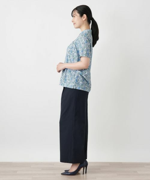 Leilian / レリアン ポロシャツ | ペイズリー柄ポロシャツ【Leilian WHITE LABEL】 | 詳細5