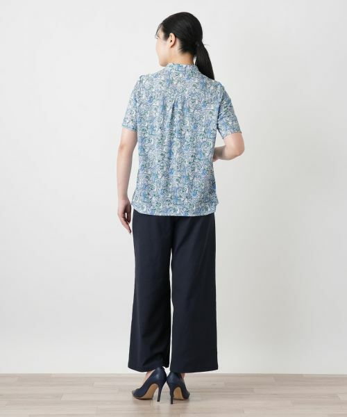 Leilian / レリアン ポロシャツ | ペイズリー柄ポロシャツ【Leilian WHITE LABEL】 | 詳細6