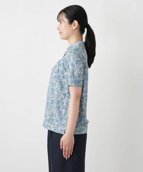 Leilian / レリアン ポロシャツ | ペイズリー柄ポロシャツ【Leilian WHITE LABEL】 | 詳細8