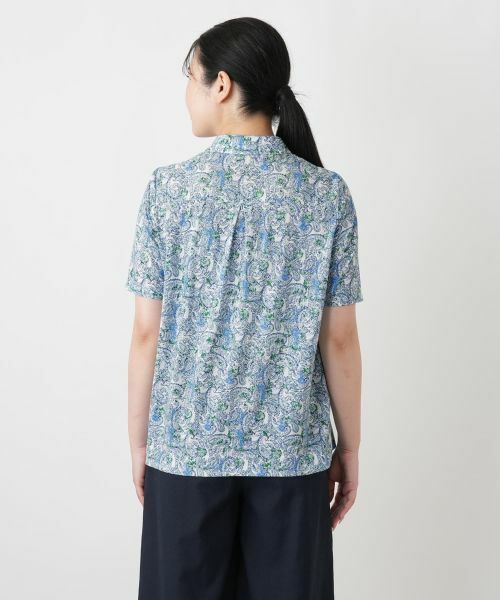 Leilian / レリアン ポロシャツ | ペイズリー柄ポロシャツ【Leilian WHITE LABEL】 | 詳細9