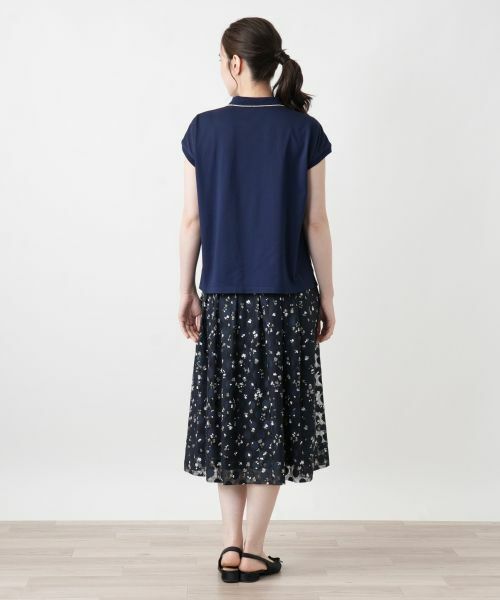 Leilian / レリアン ポロシャツ | フレンチスリーブポロシャツ 【Leilian WHITE LABEL】 | 詳細3