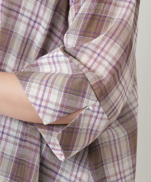 Leilian / レリアン シャツ・ブラウス | チェックドロップショルダーブラウス【Leilian WHITE LABEL】 | 詳細11
