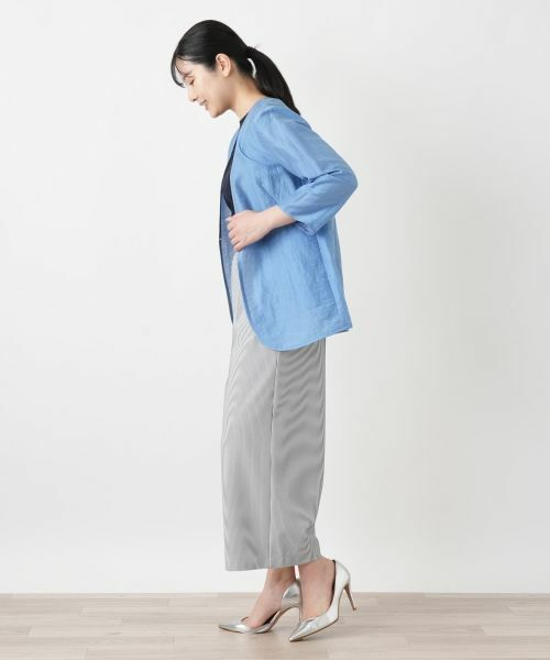 Leilian / レリアン その他パンツ | ストライプガウチョパンツ【Leilian WHITE LABEL】 | 詳細2