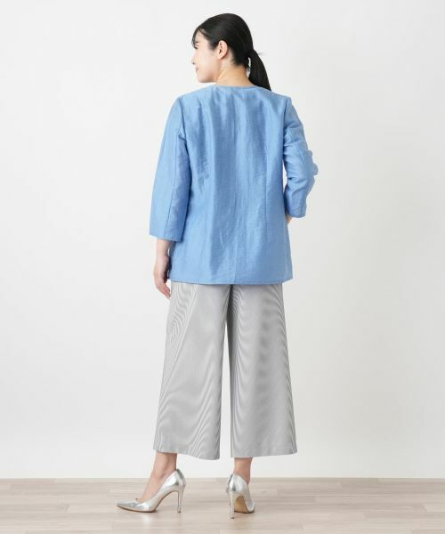 Leilian / レリアン その他パンツ | ストライプガウチョパンツ【Leilian WHITE LABEL】 | 詳細3