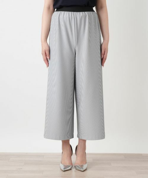 Leilian / レリアン その他パンツ | ストライプガウチョパンツ【Leilian WHITE LABEL】 | 詳細4