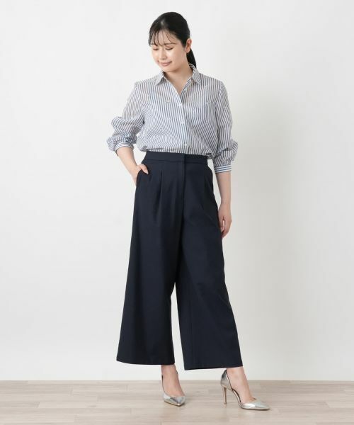 Leilian / レリアン その他パンツ | タックワイドパンツ【Leilian WHITE LABEL】 | 詳細1