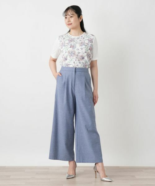 Leilian / レリアン その他パンツ | タックワイドパンツ【Leilian WHITE LABEL】 | 詳細4