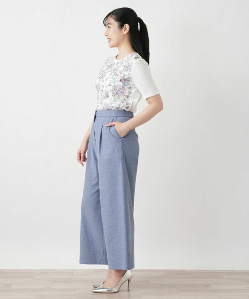 Leilian / レリアン その他パンツ | タックワイドパンツ【Leilian WHITE LABEL】 | 詳細5