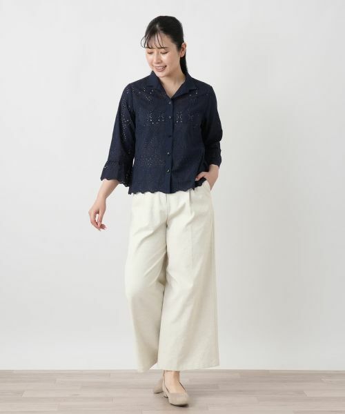 Leilian / レリアン その他パンツ | タックワイドパンツ【Leilian WHITE LABEL】 | 詳細7