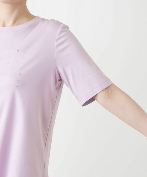 Leilian / レリアン Tシャツ | パール調ビジューカットソー | 詳細15