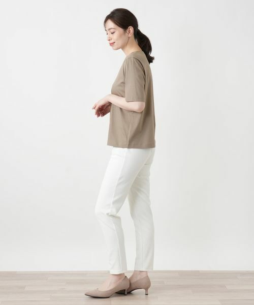 Leilian / レリアン Tシャツ | パール調ビジューカットソー | 詳細2