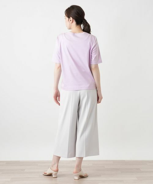 Leilian / レリアン Tシャツ | パール調ビジューカットソー | 詳細9