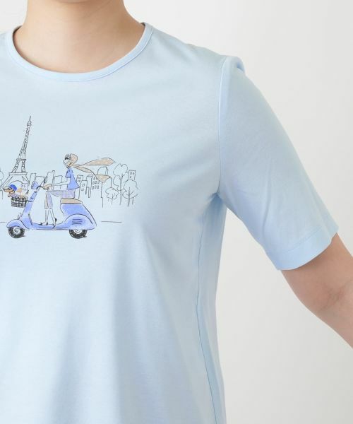 Leilian / レリアン Tシャツ | スクーターイラストTシャツ | 詳細12