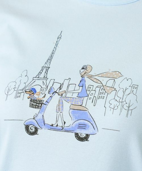 Leilian / レリアン Tシャツ | スクーターイラストTシャツ | 詳細15