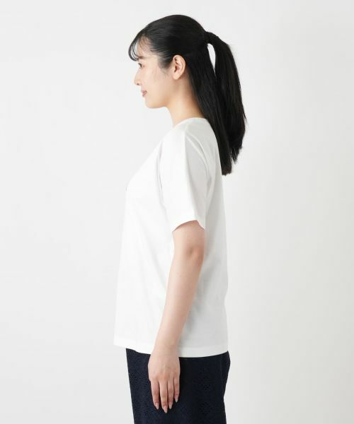 Leilian / レリアン Tシャツ | プリントクルーネックTシャツ | 詳細11