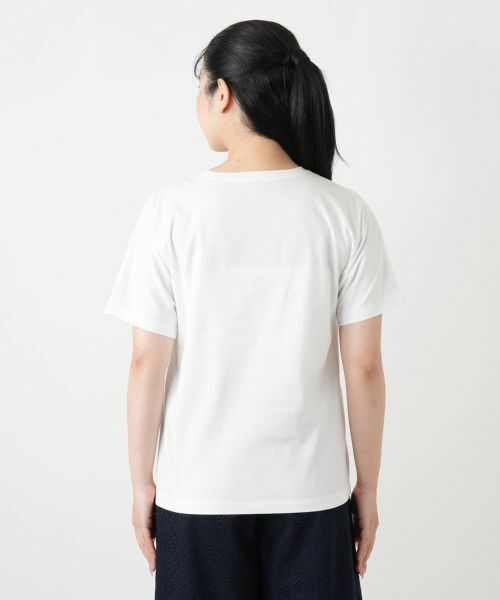 Leilian / レリアン Tシャツ | プリントクルーネックTシャツ | 詳細12