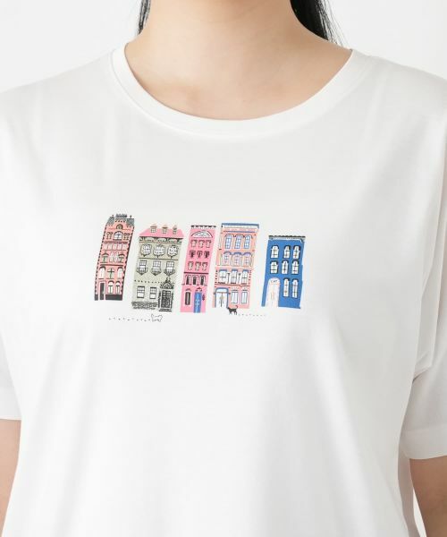 Leilian / レリアン Tシャツ | プリントクルーネックTシャツ | 詳細13