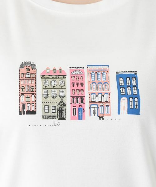 Leilian / レリアン Tシャツ | プリントクルーネックTシャツ | 詳細17