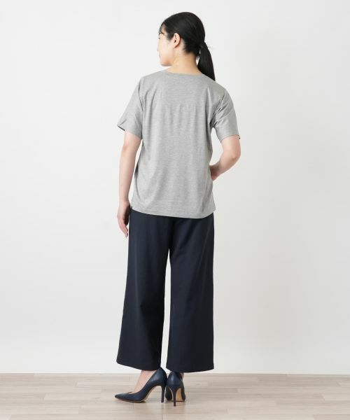 Leilian / レリアン Tシャツ | プリントクルーネックTシャツ | 詳細3