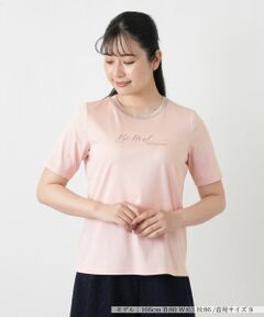 Leilian / レリアン Tシャツ | クルーネックメッセージTシャツ