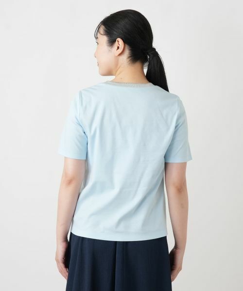 Leilian / レリアン Tシャツ | クルーネックメッセージTシャツ | 詳細12