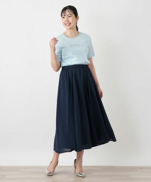 Leilian / レリアン Tシャツ | クルーネックメッセージTシャツ | 詳細7