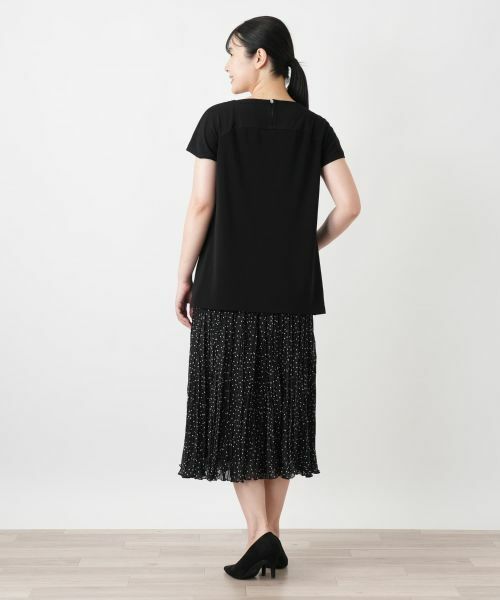 Leilian / レリアン カットソー | 刺繍クルーネックTシャツ | 詳細3