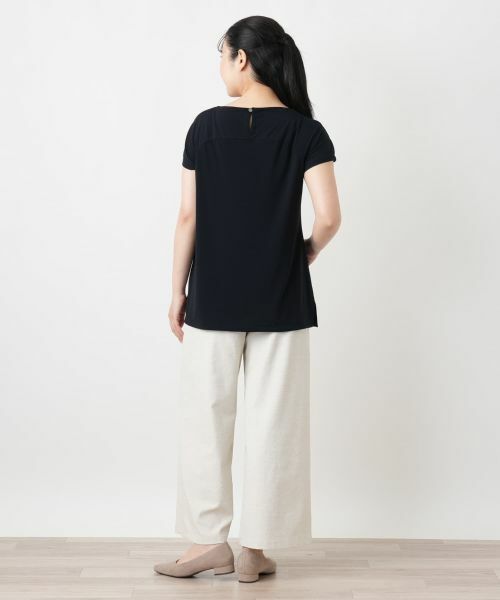 Leilian / レリアン カットソー | 刺繍クルーネックTシャツ | 詳細6