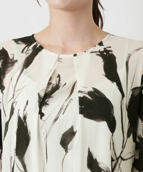 Leilian / レリアン ドレス | 花柄プリントフレアワンピース【ROCHAS Premiere】 | 詳細11