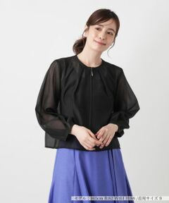 Leilian / レリアン その他アウター | 洗えるシアージップジャケット【Leilian WHITE LABEL】