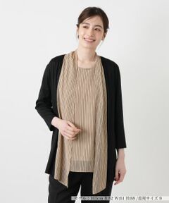 Leilian / レリアン シャツ・ブラウス | カーディガン+タンクトップアンサンブル【Leilian WHITE LABEL】