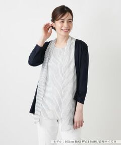 Leilian / レリアン シャツ・ブラウス | カーディガン+タンクトップアンサンブル【Leilian WHITE LABEL】