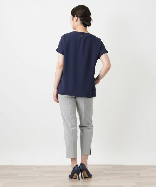 Leilian / レリアン カットソー | タッククルーネックカットソー【Leilian WHITE LABEL】 | 詳細6