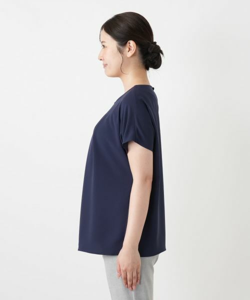Leilian / レリアン カットソー | タッククルーネックカットソー【Leilian WHITE LABEL】 | 詳細8