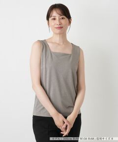 Leilian / レリアン カットソー | シャイニータンクトップ【Leilian WHITE LABEL】