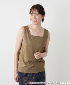 Leilian / レリアン カットソー | シャイニータンクトップ【Leilian WHITE LABEL】