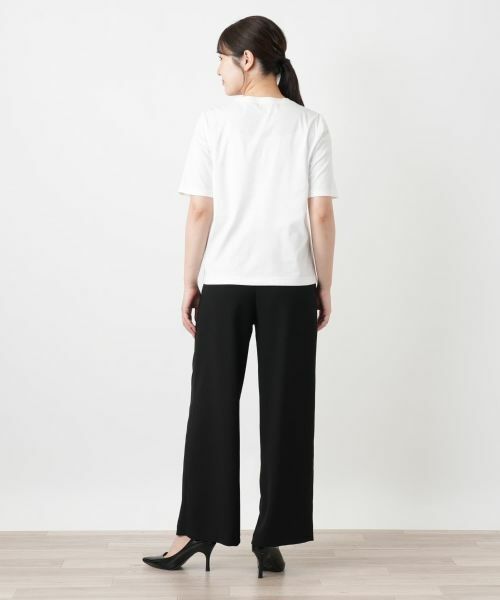 Leilian / レリアン Tシャツ | プリントクルーネックカットソー【Leilian WHITE LABEL】 | 詳細12