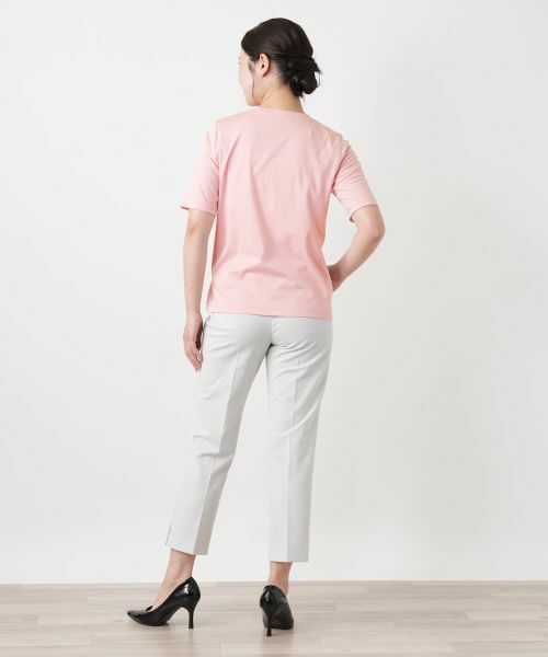 Leilian / レリアン Tシャツ | プリントクルーネックカットソー【Leilian WHITE LABEL】 | 詳細3