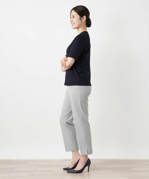 Leilian / レリアン Tシャツ | プリントクルーネックカットソー【Leilian WHITE LABEL】 | 詳細5