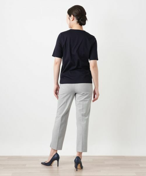 Leilian / レリアン Tシャツ | プリントクルーネックカットソー【Leilian WHITE LABEL】 | 詳細6