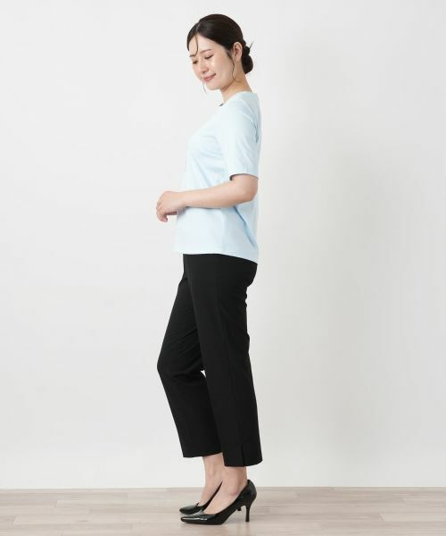Leilian / レリアン Tシャツ | プリントクルーネックカットソー【Leilian WHITE LABEL】 | 詳細8