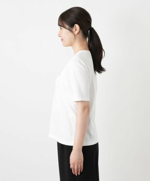 Leilian / レリアン Tシャツ | ビジュークルーネックカットソー【Leilian WHITE LABEL】 | 詳細11