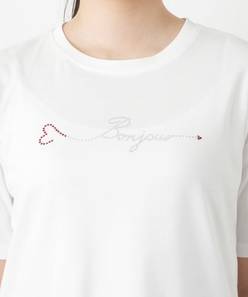 Leilian / レリアン Tシャツ | ビジュークルーネックカットソー【Leilian WHITE LABEL】 | 詳細13