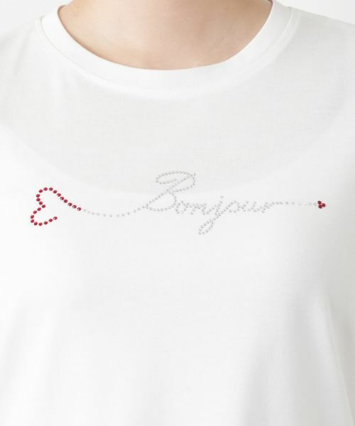 Leilian / レリアン Tシャツ | ビジュークルーネックカットソー【Leilian WHITE LABEL】 | 詳細17