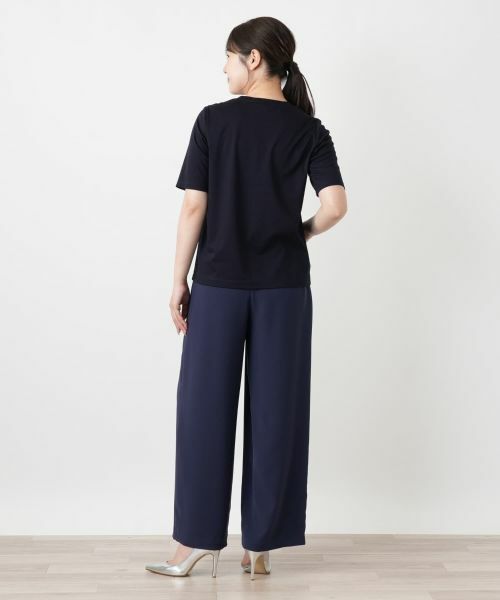 Leilian / レリアン Tシャツ | ビジュークルーネックカットソー【Leilian WHITE LABEL】 | 詳細3