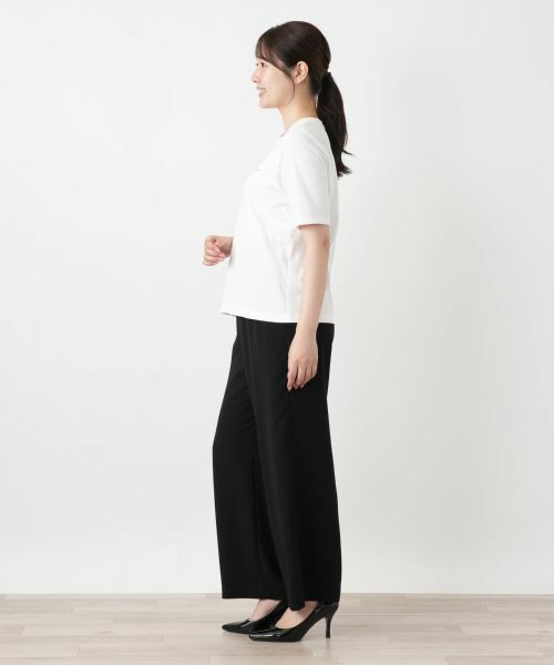 Leilian / レリアン Tシャツ | ビジュークルーネックカットソー【Leilian WHITE LABEL】 | 詳細8